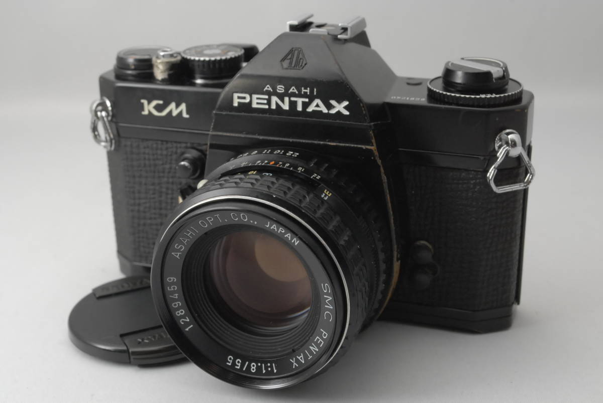 整備済み ペンタックス KM ブラック / SMC PENTAX 55mm f1.8 標準レンズセット #259