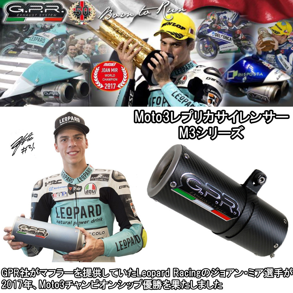 イタリア GPR / M3 INOX スリップオンマフラー 公道仕様 / ヤマハ YAMAHA MT-09 / FZ-09 2014-2016_画像7