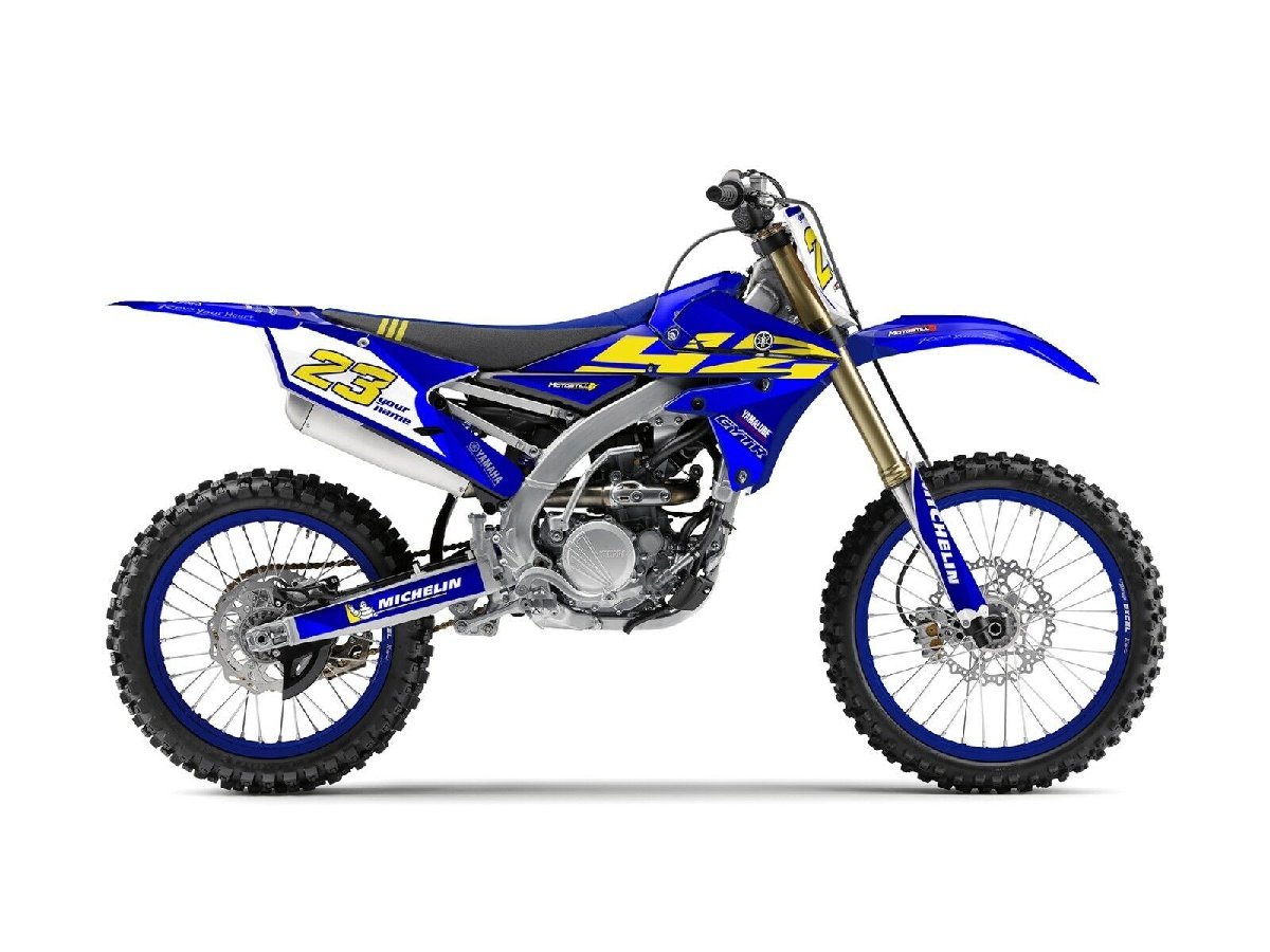 グラフィック デカール車体用 / ヤマハ YZ250F YZF250 (14-18) YZ450F YZF450 (14-17) / 青黄_画像1