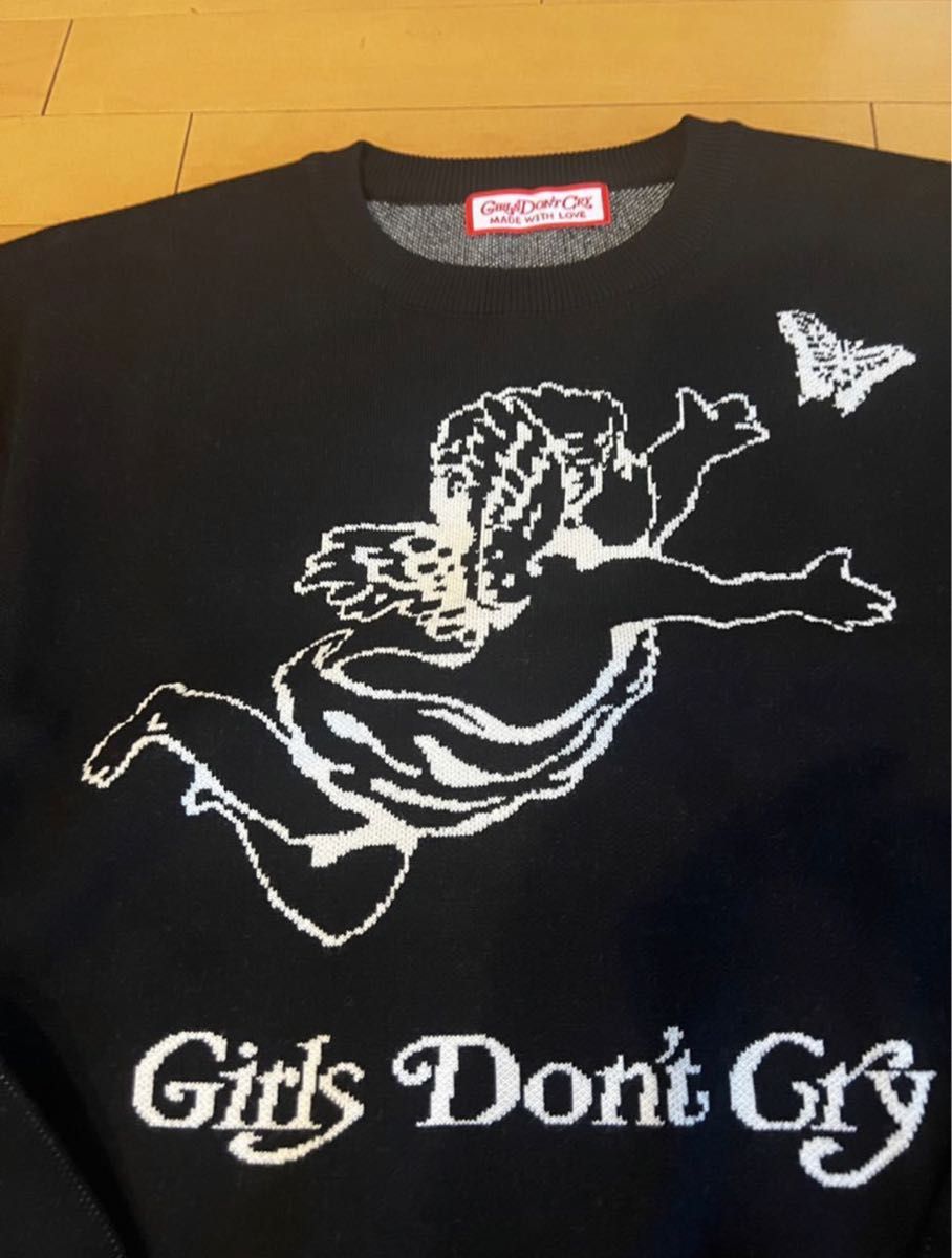 girls don't cry セーター ニット ガールズドントクライ　sweater verdy's gift shop L