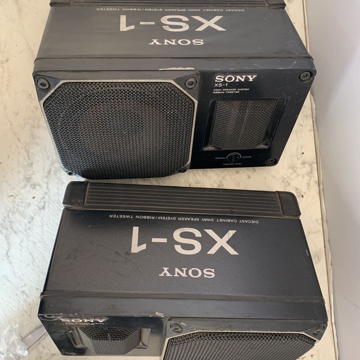 SONY XS-1 2Way speaker 置型カースピーカー昭和旧車街道 SONY XS-1 2Way speaker 置型カースピーカー昭和旧車街道
