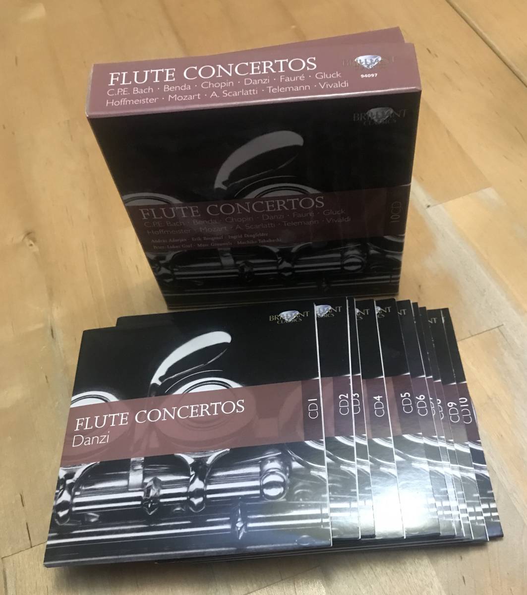 中古 CD 10枚組 FLUTE CONCERTO フルート協奏曲集 BRILLIANT CLASSICS