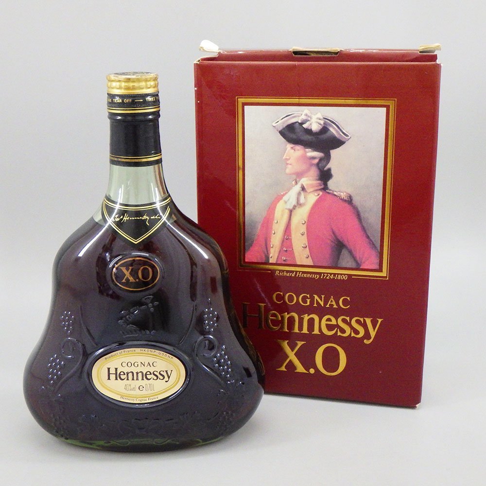 1円 Hennessy ヘネシー XO コニャック 金キャップ グリーンボトル