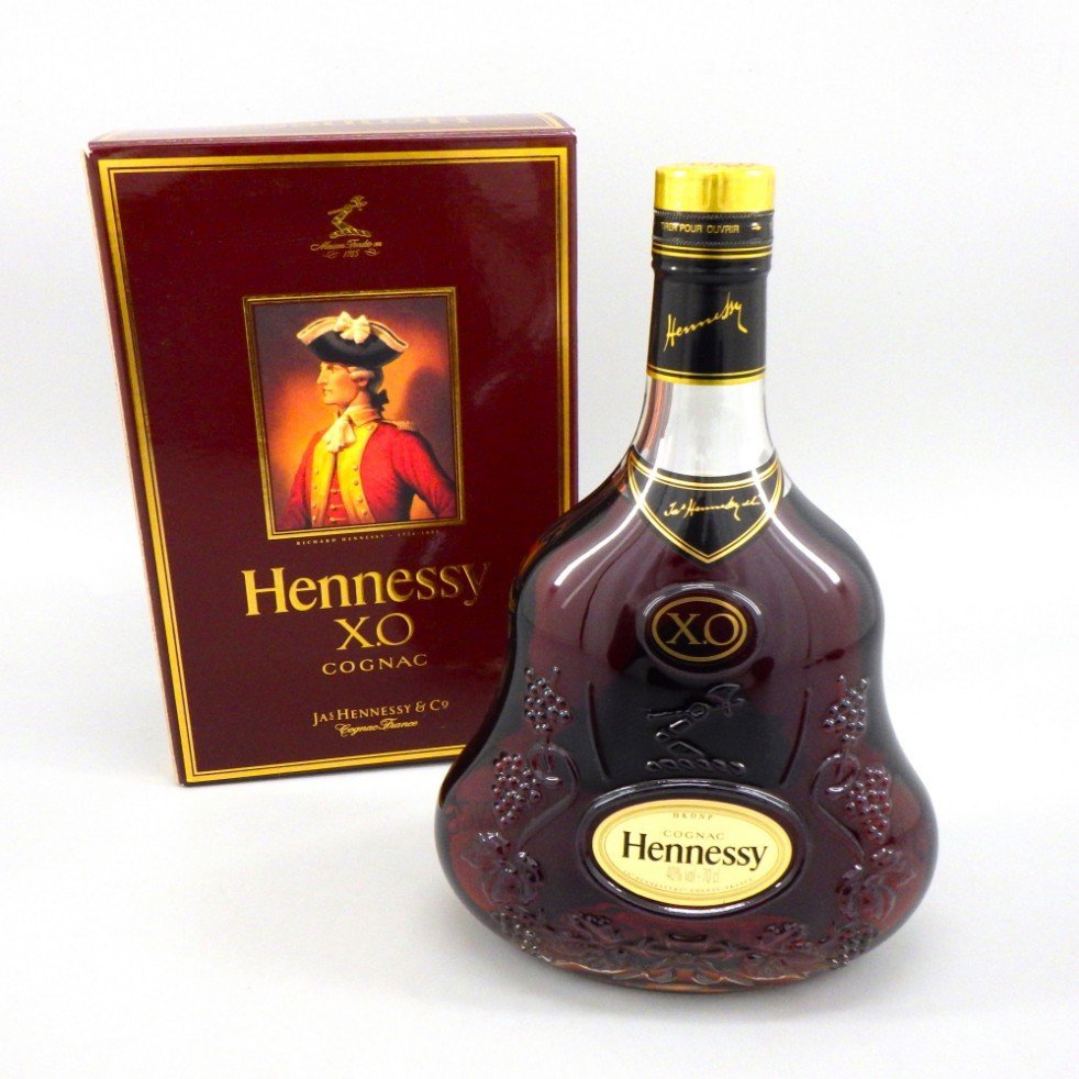 お値下げ】ヘネシーXO Hennessy XO 金キャップ クリアボトル-
