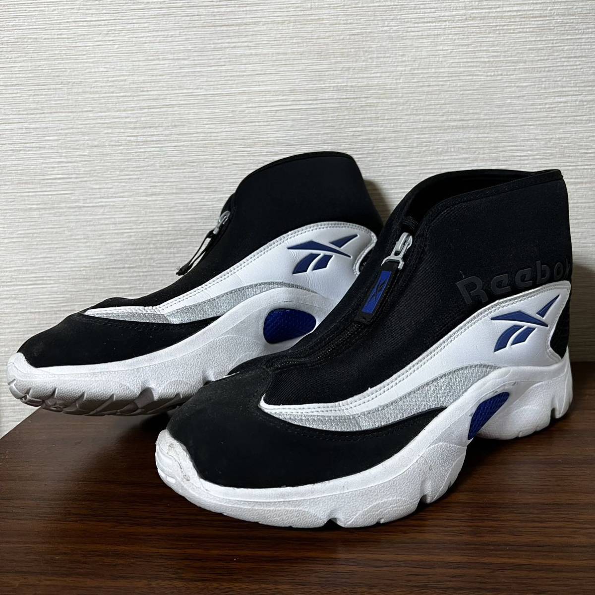 リーボック　SHROUD COLLEGIATE ROYAL スニーカー　28cm blk/wht-royal-slv 名作　復刻 バスケ 黒白青