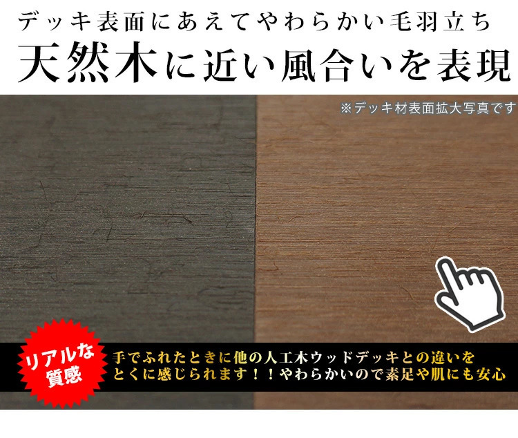 ウッドデッキ DIY 四国化成 ファンデッキHG 人工木 デッキ 樹脂 1.5間×5尺 ベランダ 人工木 樹脂 セット キット_画像2