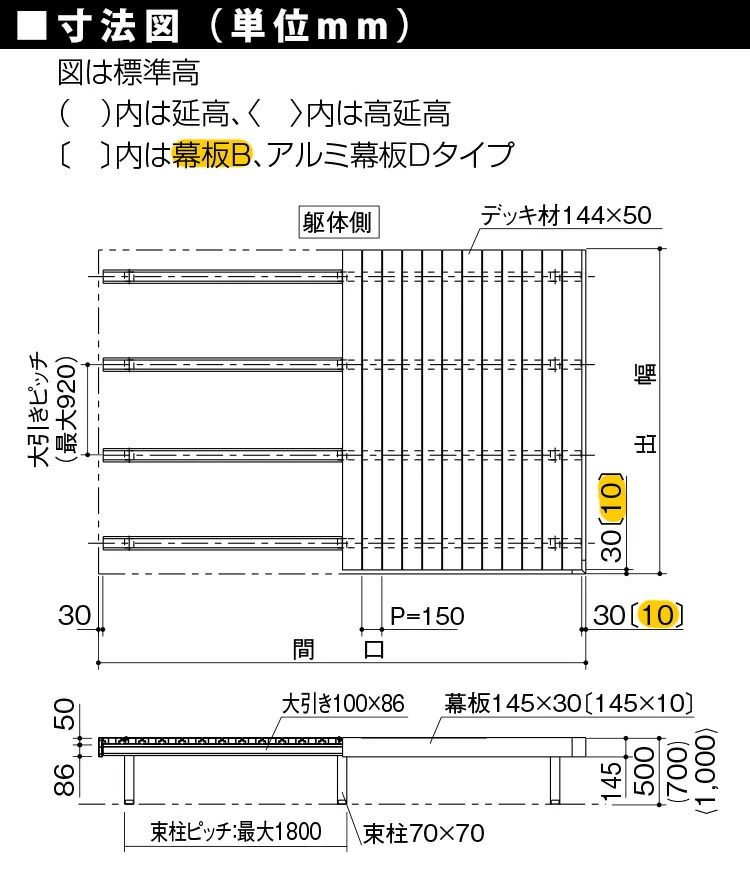 ウッドデッキ DIY 四国化成 ファンデッキHG 人工木 樹脂 1.0間×8尺 ベランダ 1間×8尺 樹脂デッキ セット キット_画像7