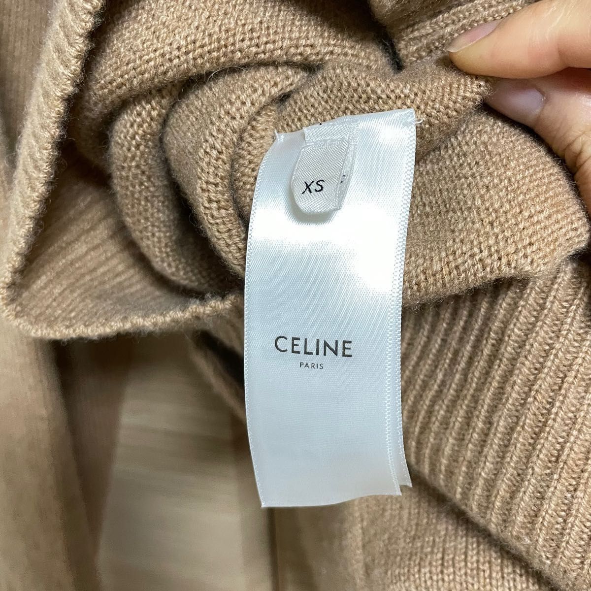 正規品 Celine カシミヤ100% Pull CAPUCHE XS | alfasaac.com