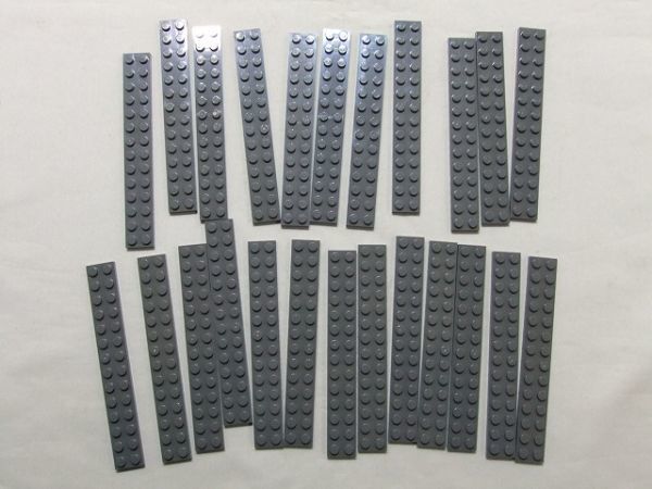 H181　LEGO　新濃灰　バラパーツ　プレート　2 x 14　約24個セット　まとめてセット_画像1