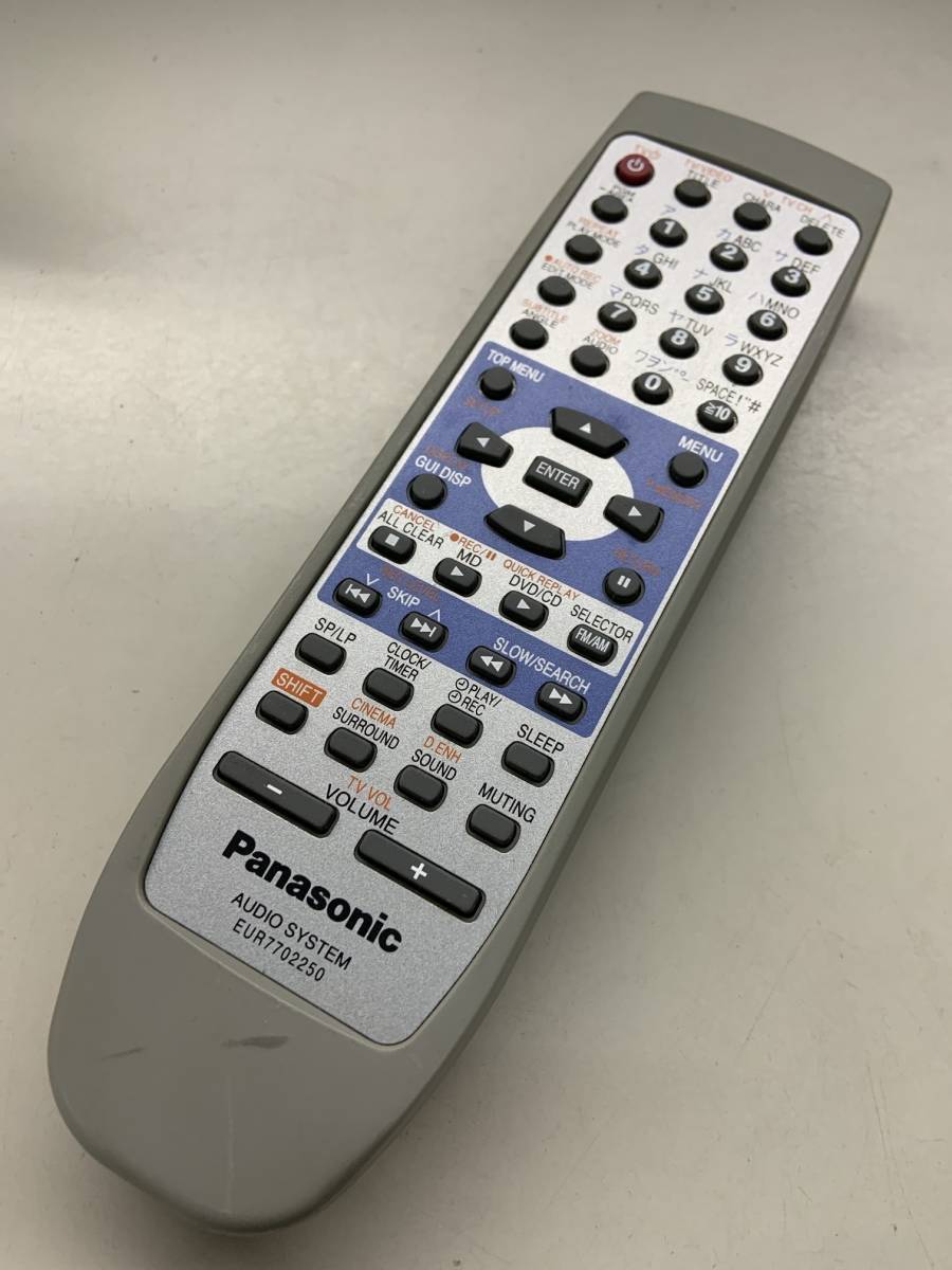 【wy-12-061】Panasonic EUR7702250 (SC-PM1DVD用)リモコン　パナソニック_画像1