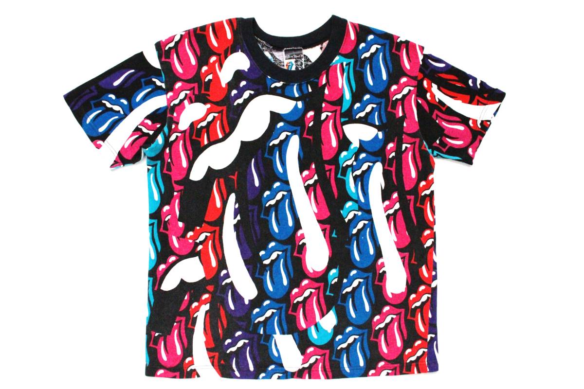 Bibian 比比昂 - レア☆89年 ローリングストーンズ 総柄 Tシャツ Bibian 比比昂 - レア☆89年 ローリングストーンズ 総柄 Tシャツ