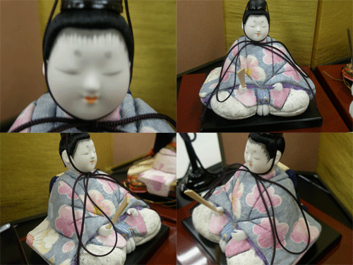 ☆【小さなおひなさま】 木目込 錦雛 皇(すめらぎ)セット　巖槻人形共同組合