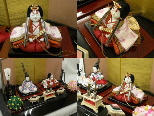 ☆【小さなおひなさま】 木目込 錦雛 皇(すめらぎ)セット　巖槻人形共同組合