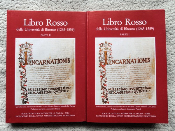 【スーパーセール】 Bitonto di Universita della Rosso Libro (1265-1559) Ⅰ PARTE 洋書、外国語書籍