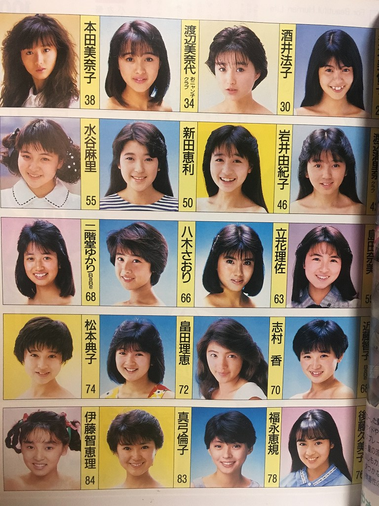 Yahoo!オークション - 明星ヘアカタログ 1987年夏の号荻野目洋子 Yahoo!オークション - 明星ヘアカタログ 1987年夏の号荻野目洋子