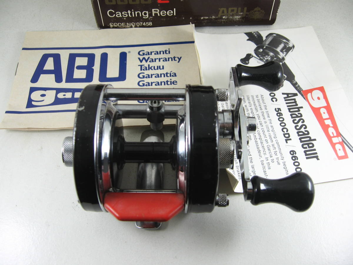 即決 送料520円 オールド アブ アンバサダー ABU 5600 C 赤ベロ 角ベロ
