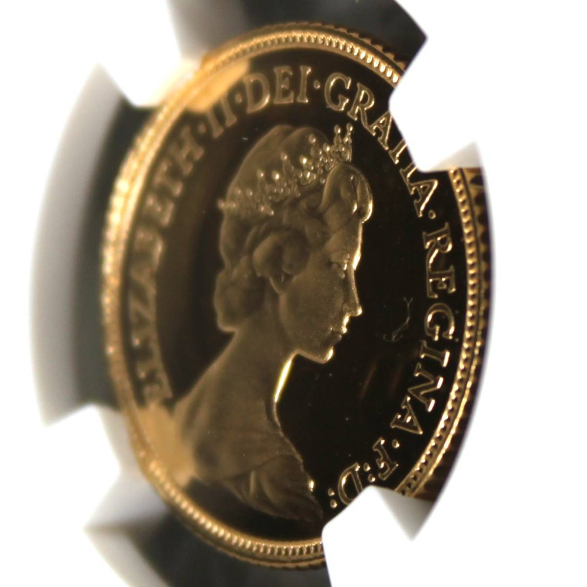 最高鑑定】 1984年 イギリス ヤングエリザベス 1/2ソブリン 金貨 NGC