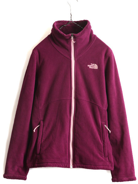 US企画 ■ ノースフェイス フルジップ フリース ジャケット ( レディース M ) The North face アウトドア ジャンパー ブルゾン 裏 ボア 紫_画像1