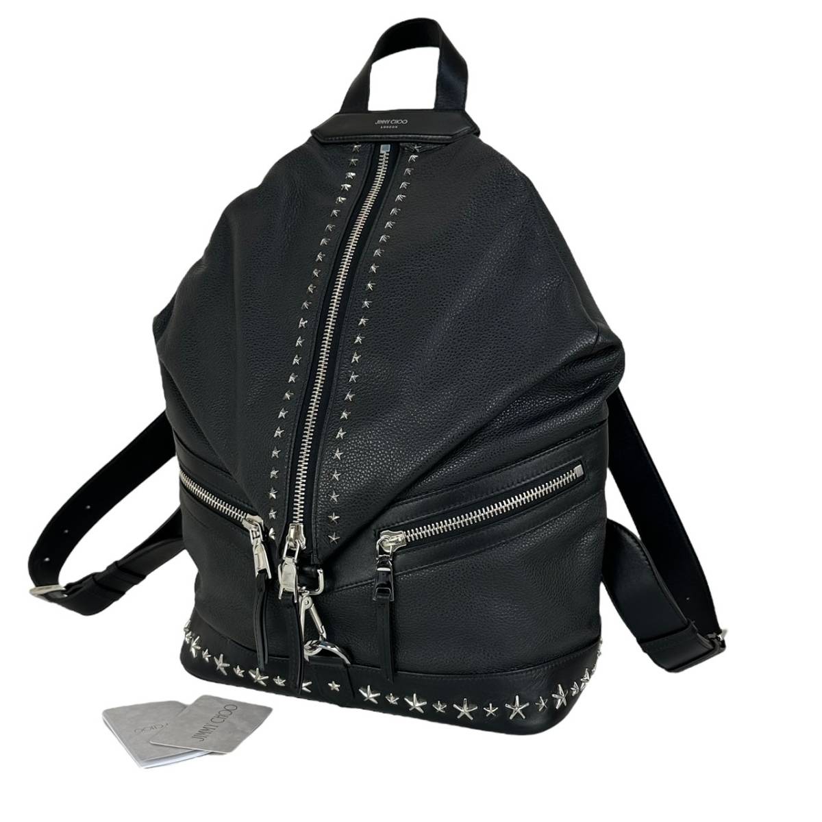 ィーカード 21万 現行品☆極美品☆ Jimmy Choo FITZROY-N/UUFBLACK