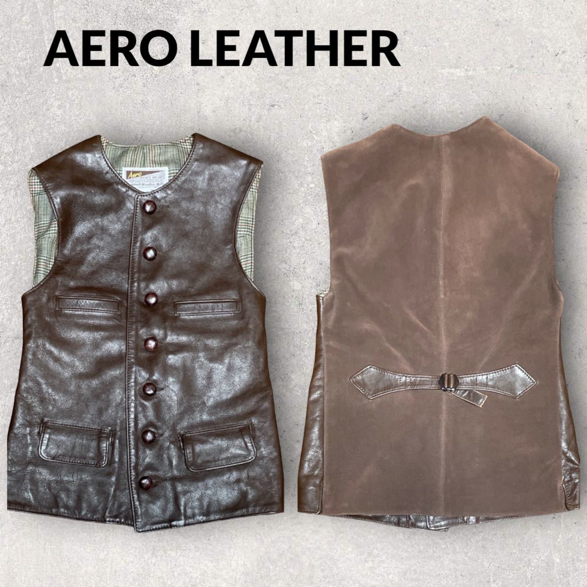 新作国産 ヤフオク! - AERO Leather エアロレザー A-2 ホースハイド 馬