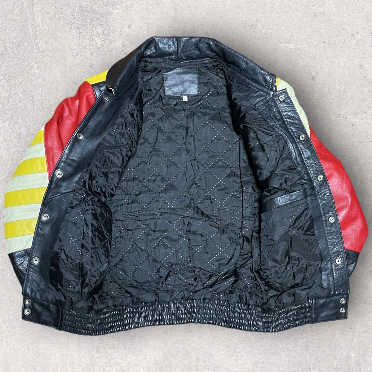 美品 90s vintage MICKEY ビッグロゴ オールレザージャケット | www