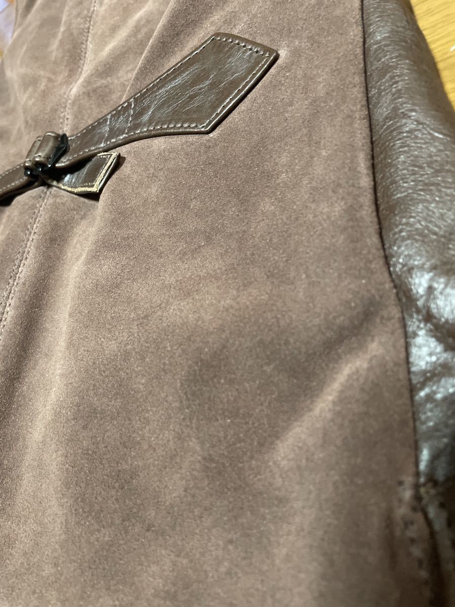 美品 AERO LEATHER エアロレザー ホースハイド シャルクトン サックス