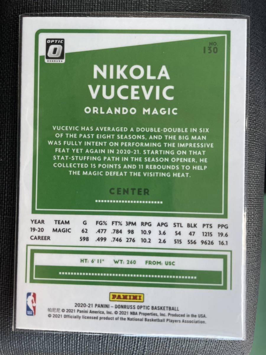 2020-21 PANINI DONRUSS OPTIC basketball NIKOLA VUCEVIC #130