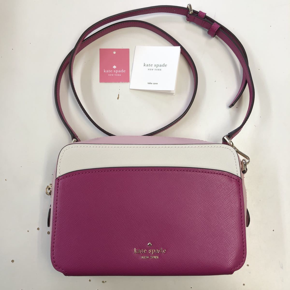 Kate Spade Lauryn Camera Bag Colorblock WKRU7070 ケイトスペード カラーブロック カメラバッグ 斜め掛けショルダーバッグ