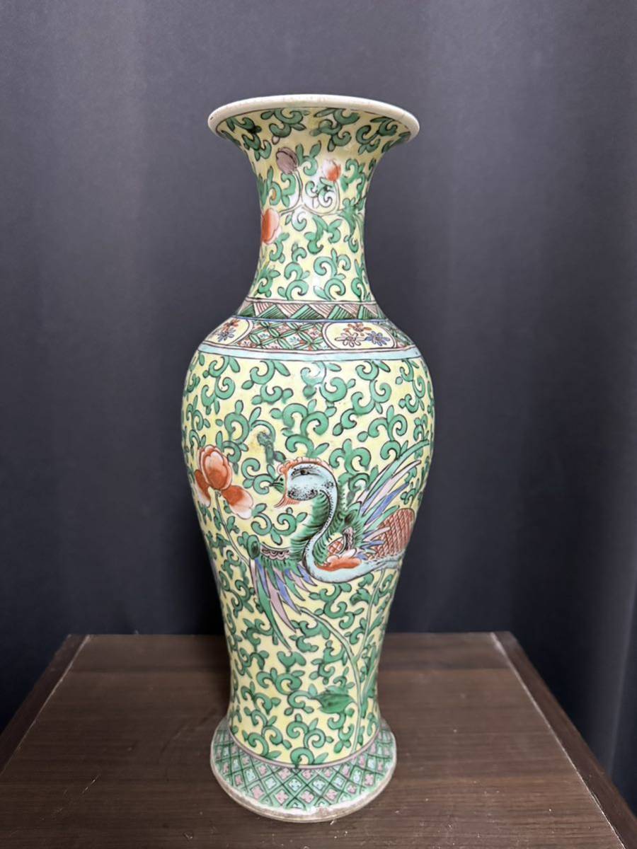 再再販再再販中国 粉彩 色絵 瓢箪形 花入 色絵 瓢形花瓶 花器 古美術
