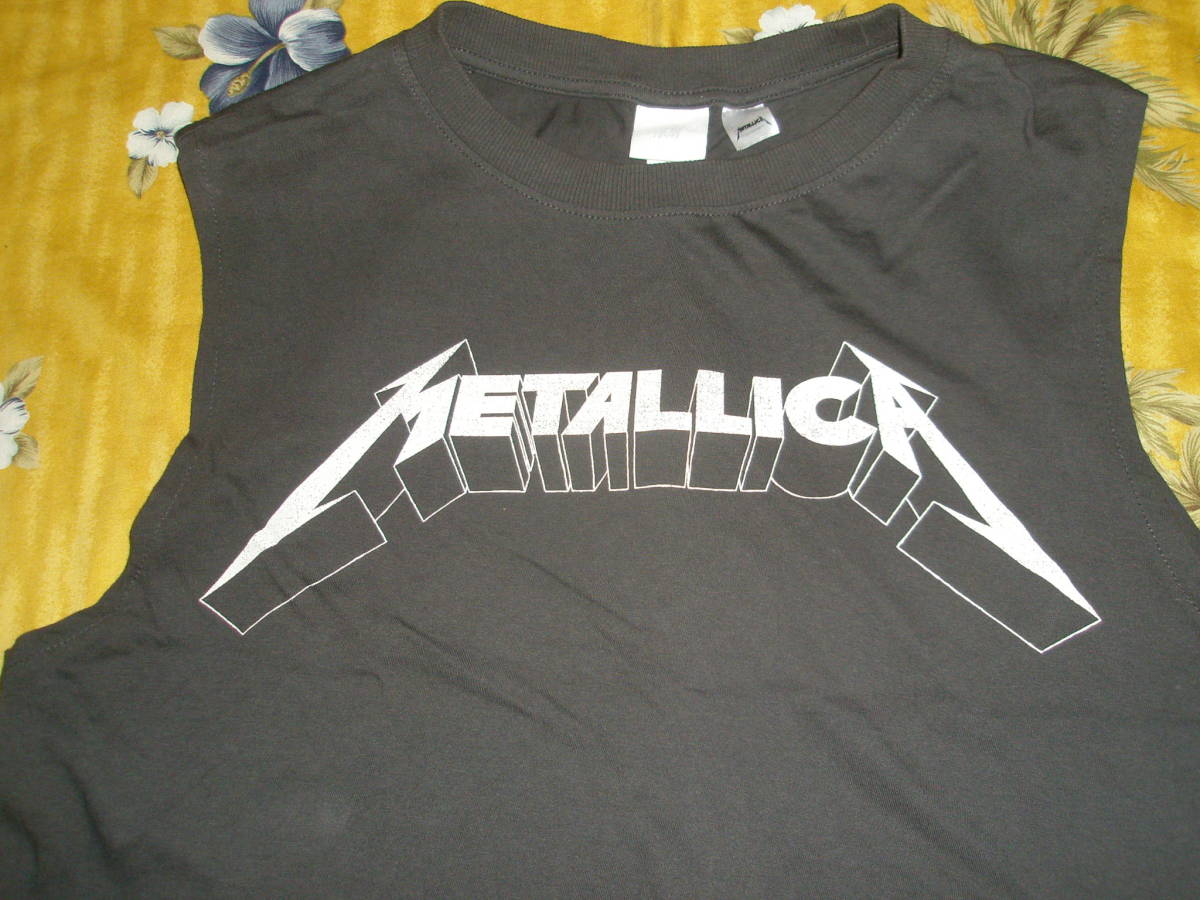 即決】H&M Metallica メタリカ ノースリーブTシャツ EUR/US M コットン