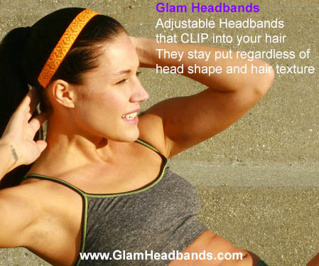 【即決】ハワイ購入 GLAM HEADBANDS グラム・ヘッドバンド トレーニング、ランニングなど②_画像4