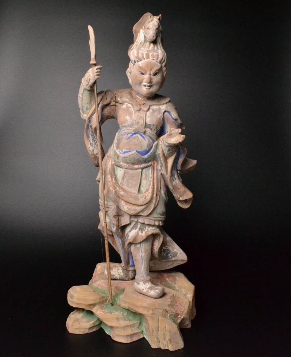 正規品クラシック 木像 聖観音菩薩 仏像 彫刻 手彫り 仏教 骨董