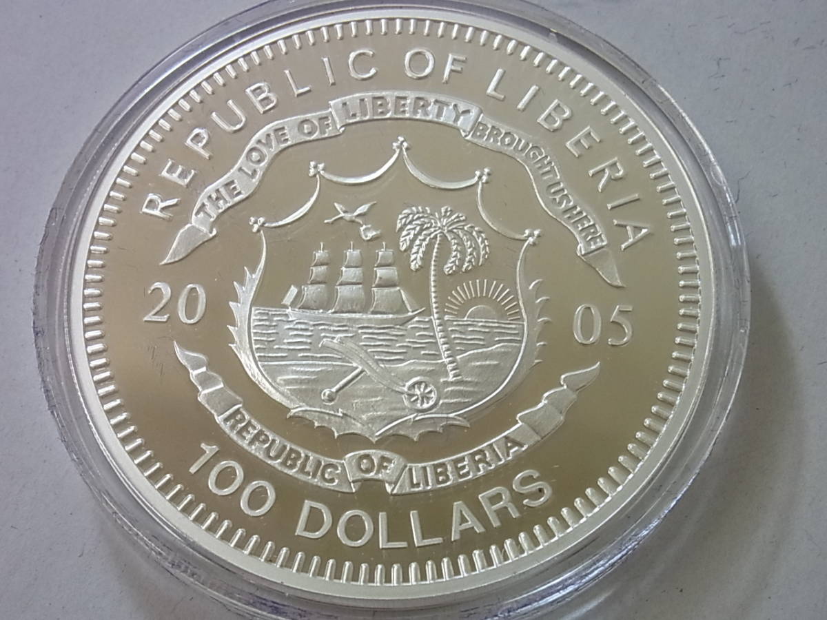 150205H69-0210H-A3□リベリア共和国□2005年終戦60周年記念100ドル