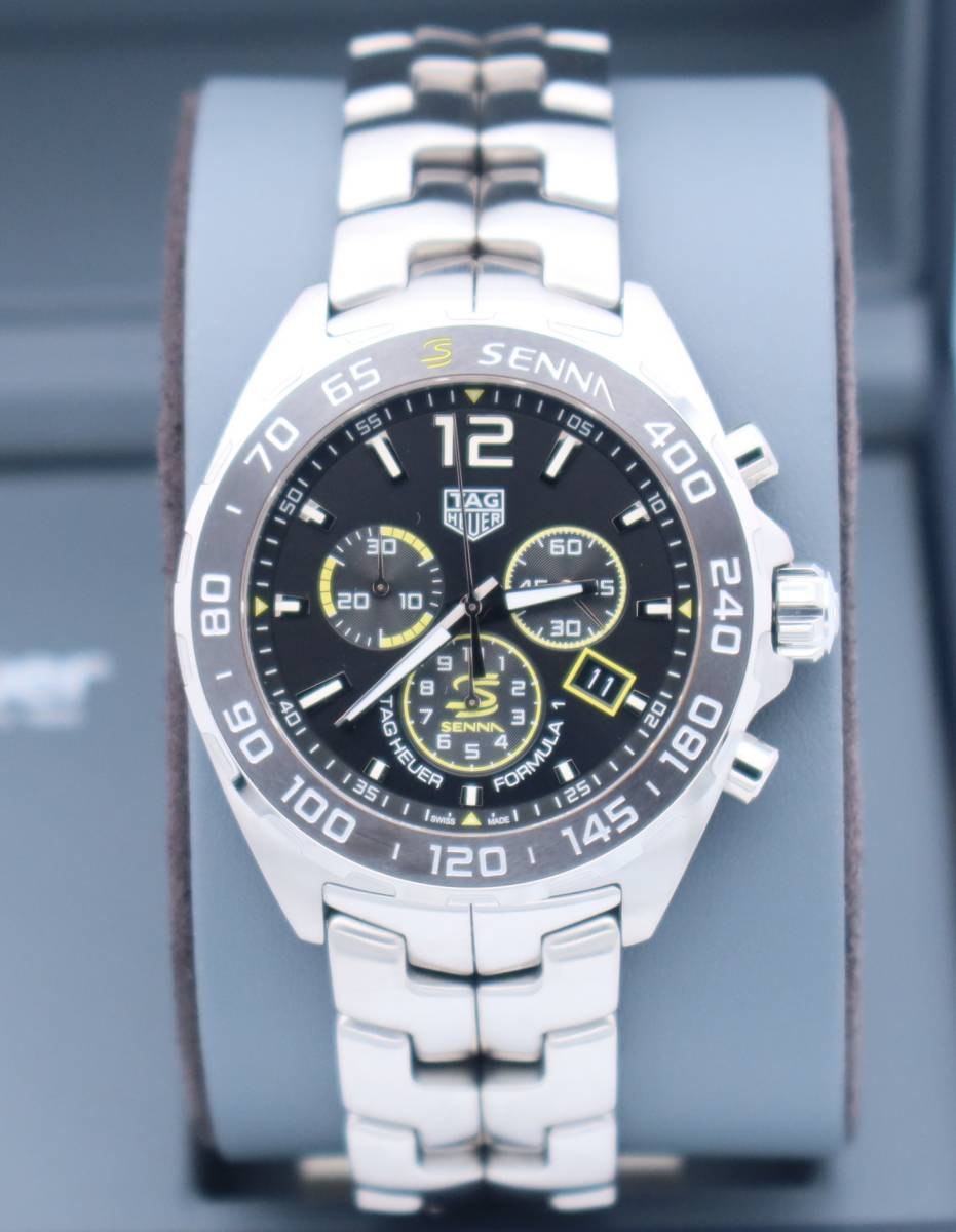 ■新品未使用■最落なし■タグホイヤー CAZ101AF.BA0637 フォーミュラ1 グレー メンズ TAG HEUER クロノグラフ アイルトン・セナ　クォーツ_画像1