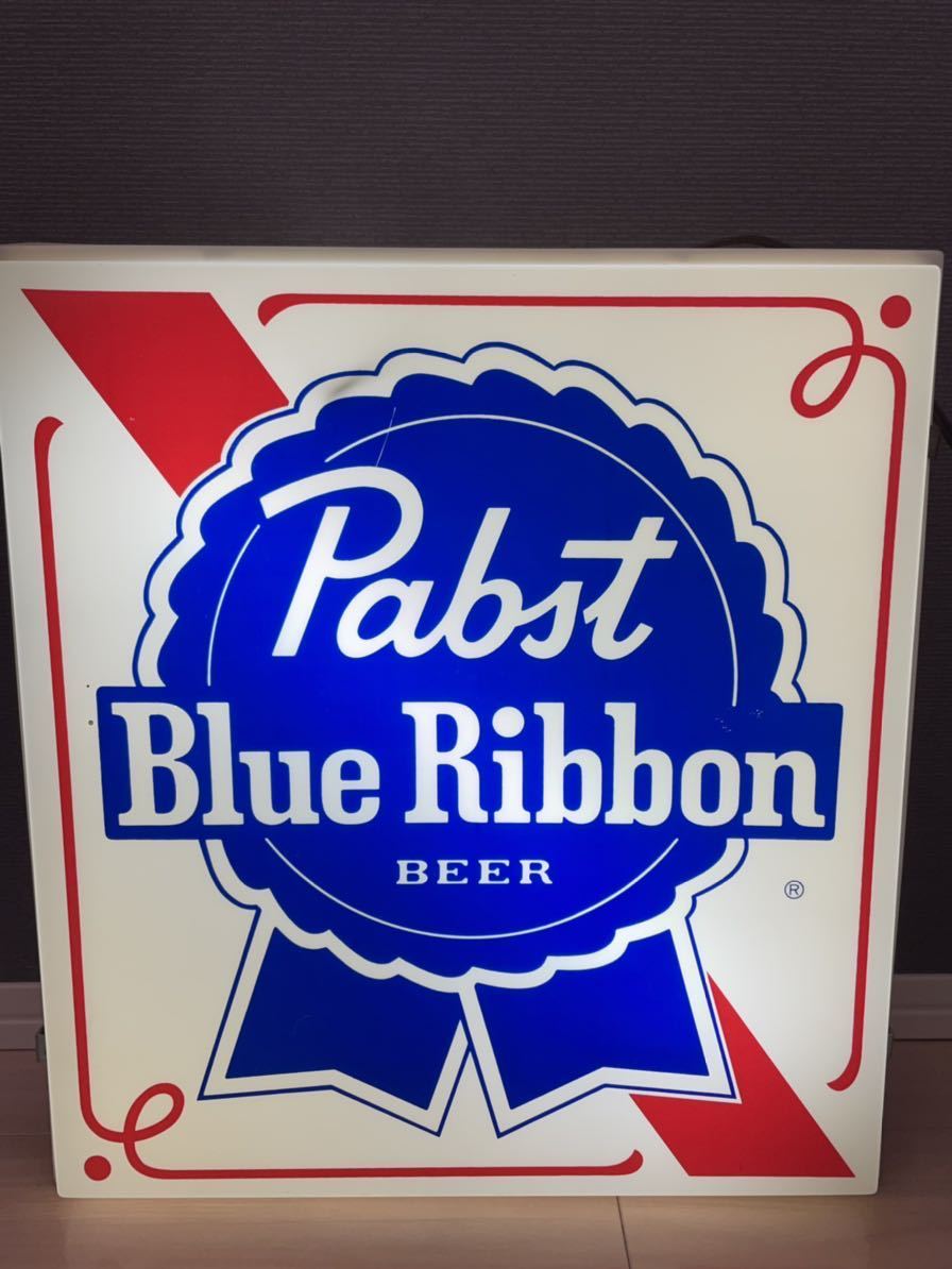 レア】Pabst Blue Ribbon ネオンサイン ライト 看板 パブストブルー