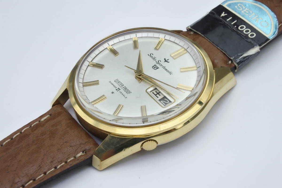 デッドストック品☆1975年製 SEIKO Sportsmatic ５ 6619-8060 ２１石　自動巻紳士腕時計 稀少品_画像7