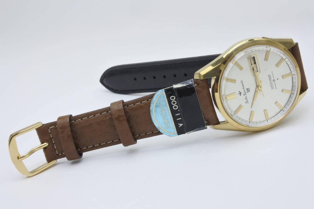 デッドストック品☆1975年製 SEIKO Sportsmatic ５ 6619-8060 ２１石　自動巻紳士腕時計 稀少品_画像10