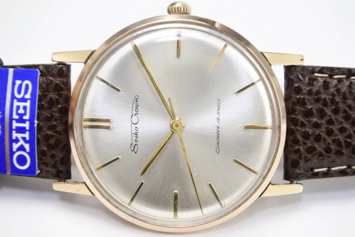 ☆☆☆日本時計史 “驚異の時計”1961年製 SEIKO（SEIKOSHA）セイコー クラウン Cal.560 １９石 EGP 手巻き紳士腕時計 国産時計の名機