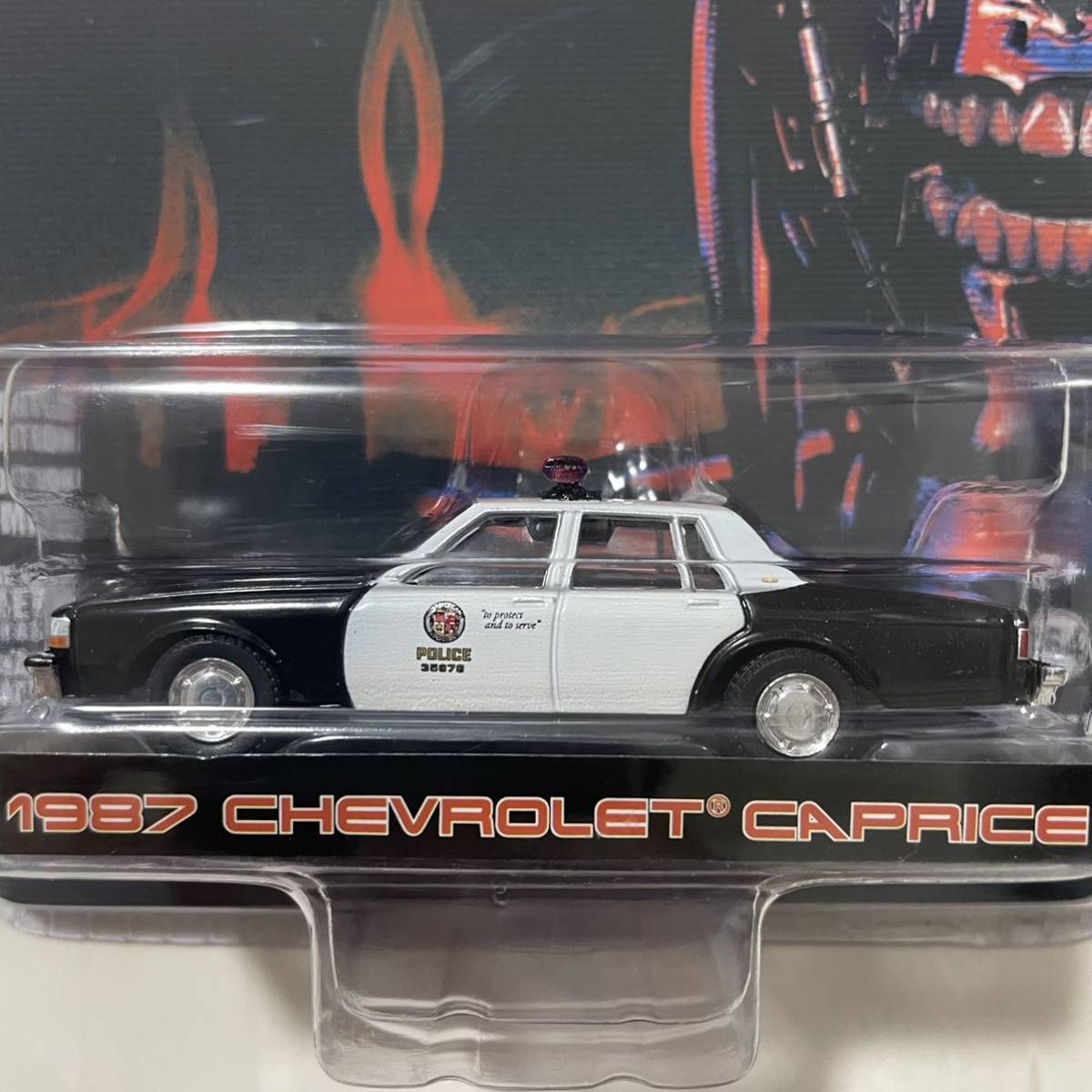 ★グリーンライト★ 1987 Chevrolet Caprice Terminator シボレー カプリス ターミネーター 2 Greenlight ミニカー 劇中車 アメ車 警察車両_画像2