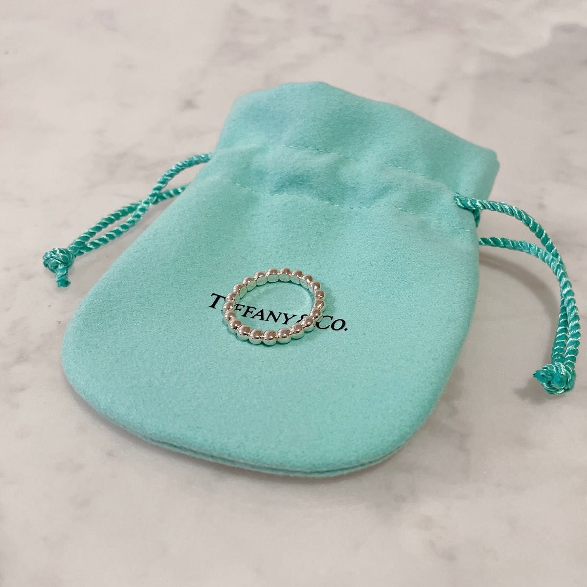 美品 ティファニー Tiffany ボールリング ハードウェア 指輪 美品 ティファニー Tiffany ボールリング ハードウェア 指輪