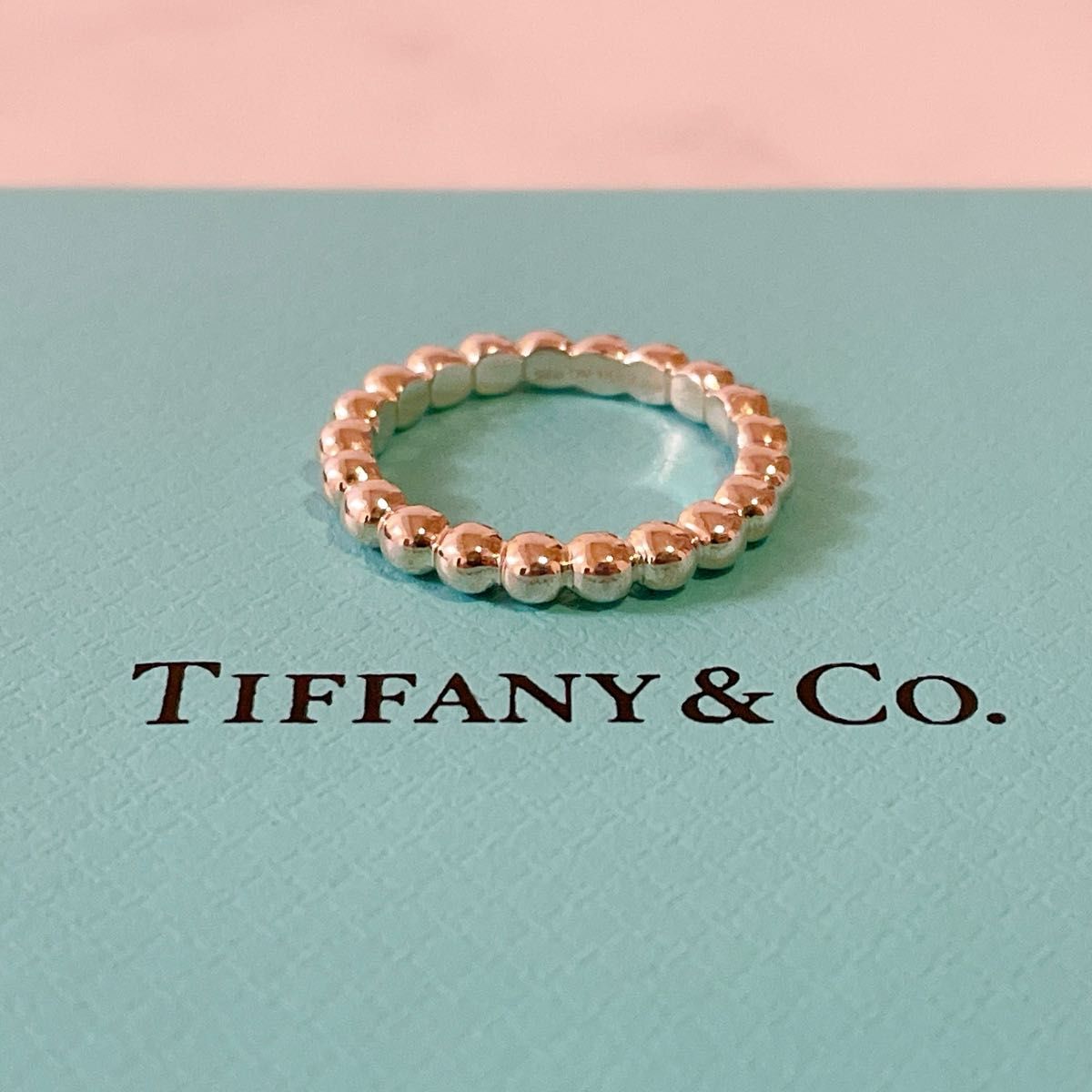 美品 ティファニー Tiffany ボールリング ハードウェア 指輪 シルバーリング
