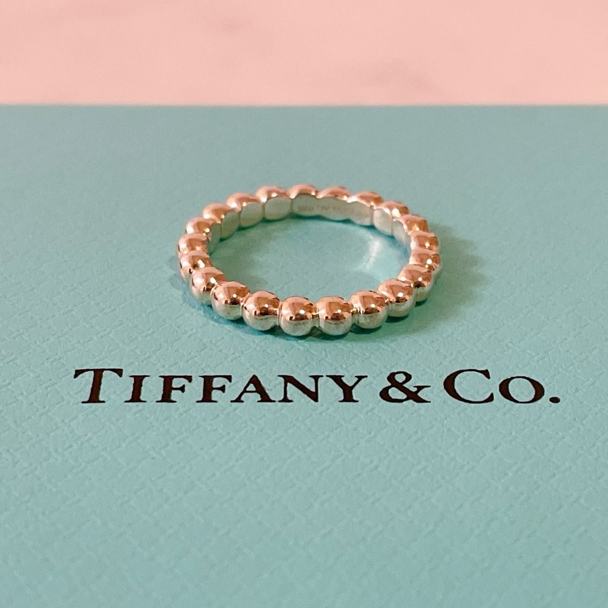 美品 ティファニー Tiffany ボールリング ハードウェア 指輪 美品 ティファニー Tiffany ボールリング ハードウェア 指輪