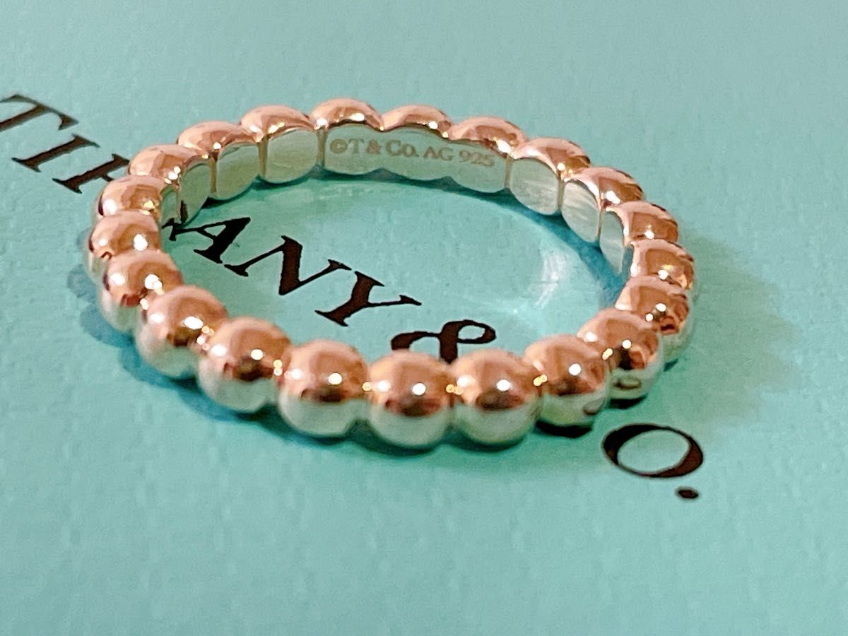 美品 ティファニー Tiffany ボールリング ハードウェア 指輪 美品 ティファニー Tiffany ボールリング ハードウェア 指輪