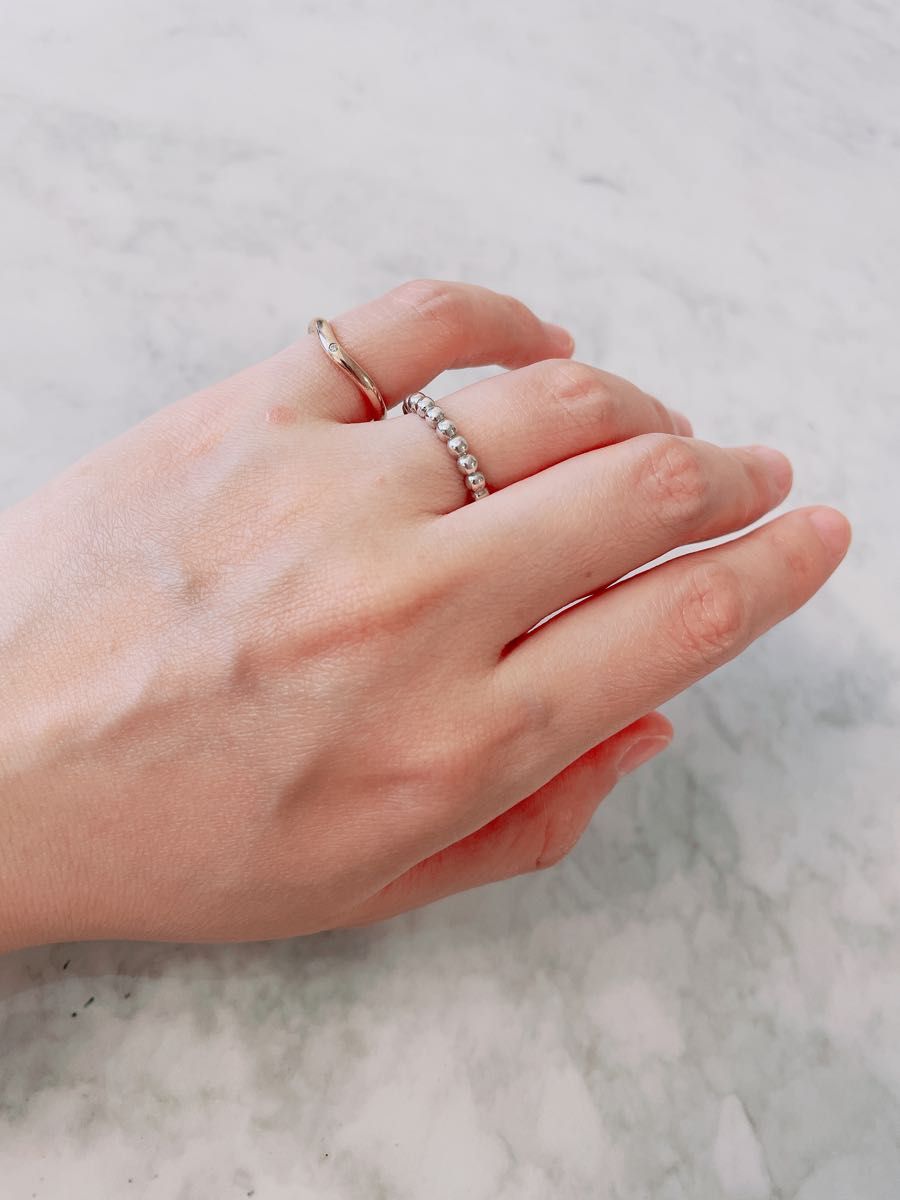 美品 ティファニー Tiffany ボールリング ハードウェア 指輪 美品 ティファニー Tiffany ボールリング ハードウェア 指輪