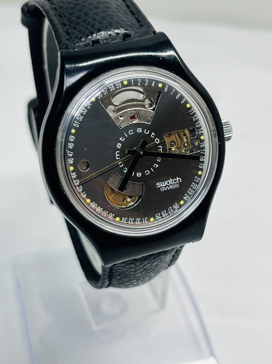 SWATCH 1991年 初代オートマチック ブラックモーション SAB100-