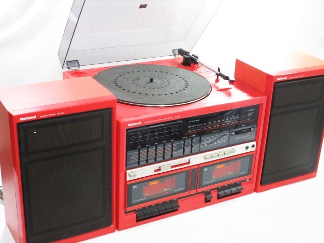昭和レトロ 完動動作品 ナショナルSG-W2 レコード Wカセットデッキ 取