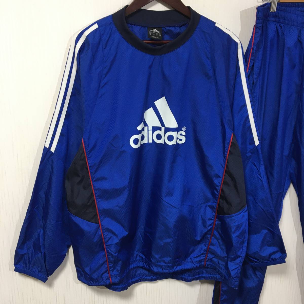 adidas アディダス Vネック プルオーバー ピステ Oサイズ XL相当 販売