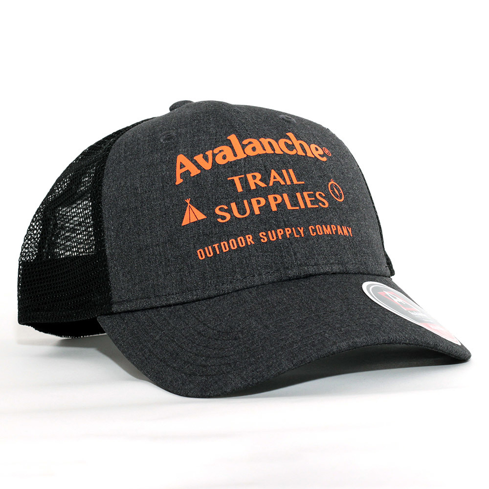 メッシュキャップ 帽子 メンズ アバランチ Avalanche Trail Supplies Trucker Hat ダークグレー 1RTGX アジャスタブル USA_Dark Gray