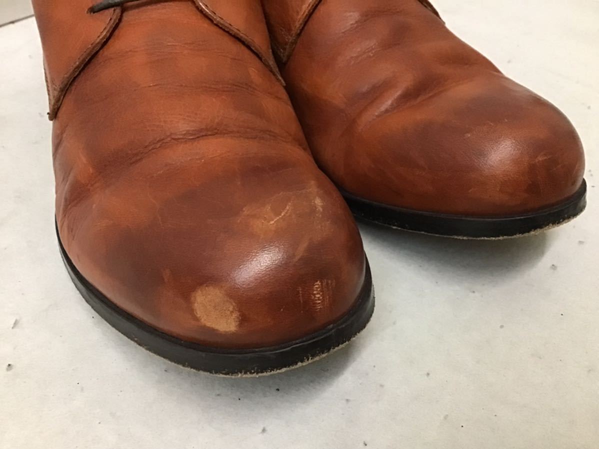驚きの安さ PLAIN 20230219【PADRONE】パドローネ DERBY TOE キャメル
