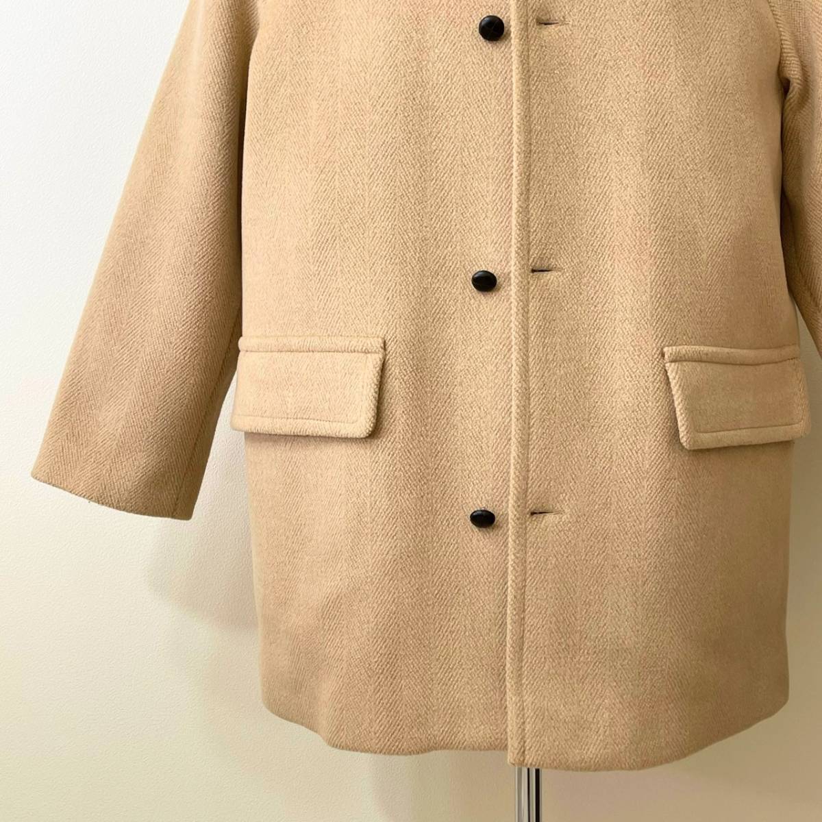 希少《 Mint Condition(Dead) / Moorbrook 》80s90s 超品【 Brooks Brothers 英国製 ムーアブルック ヘリンボーン コート XL ビンテージ 】_画像3